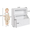 Kids Bookcase Cabinet and Toy Storage, Wooden Toddler Bookshelf With Toy Storage Organizer, Children's Book Shelf Cubbies for Playroom Bedroom Daycare Nursery Classroom Kindergarten Hallway
