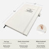 The Gratitude Journal: Inspire Thankfulness, Mindfulness, Positivity, Happiness,Upgraded with Pen Holder, Inner Pocket & Elastic Closure Band (Beige)