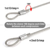 iCrimp Wire Rope Crimping Tool for Aluminum Loop Sleeve, Two Barrel Ferrule, Oval Sleeves, 3/64 in to 1/8 in, Swaging Tool Kit with Wire Rope Cutter