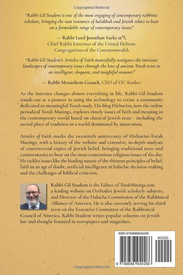 Articles of Faith: Traditional Jewish Belief in the Internet Era