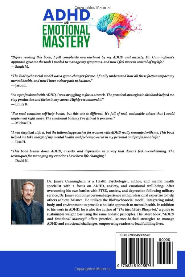ADHD and Emotional Mastery: A Health Psychologist's Guide to Managing Anxiety, Depression, And Emotional Balance