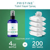 Pristine Toilet Paper Spray: As Seen on Shark Tank, the More Natural Alternative to Flushable Wet Wipes & Personal Cleansing Wipes, Spray Dry Toilet Paper to Create a Flushable Wipe - Cucumber Bamboo
