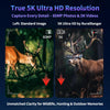 RuralRanger 5K Night Vision Goggles for Adults | 5K Video & 60MP Photos | 10X Zoom | Lightweight 300g | 850nm IR | 300M Range | 3'' HD Screen | for Camping & Security, Camouflage