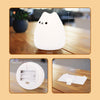 Litake LED Cat Night Light for Kids, Battery Powered Silicone Animal Cute Cat Nursery Night Lights, Portable Night Light, Ideal Multicolor Gifts for Women, Baby, Children, Toddlers, Teen Girls