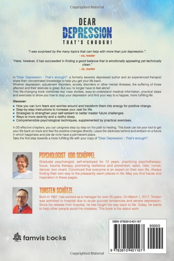 DEAR DEPRESSION - THAT'S ENOUGH! THERAPY TOOLS FOR EVERYDAY LIFE: Overcome negative thoughts and depression with concrete exercises & examples from an experienced therapist! For victims & relatives