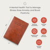Gratitude Gifted 5-Minute Guided Gratitude Journal for Men & Women – Daily Gratitude Prompts, Mindfulness & Self-Care, Leather Bound Hardcover, Undated, Simple Journal to Foster Happiness & Positivity