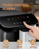 GarveeTech Fully Automatic Espresso Machine, 20 Bar Espresso & Coffee Machine with Milk Frother, Built-In & Adjustable Espresso Bean Grinder, Touch Screen Coffee Machine with 1.5L Water Tank