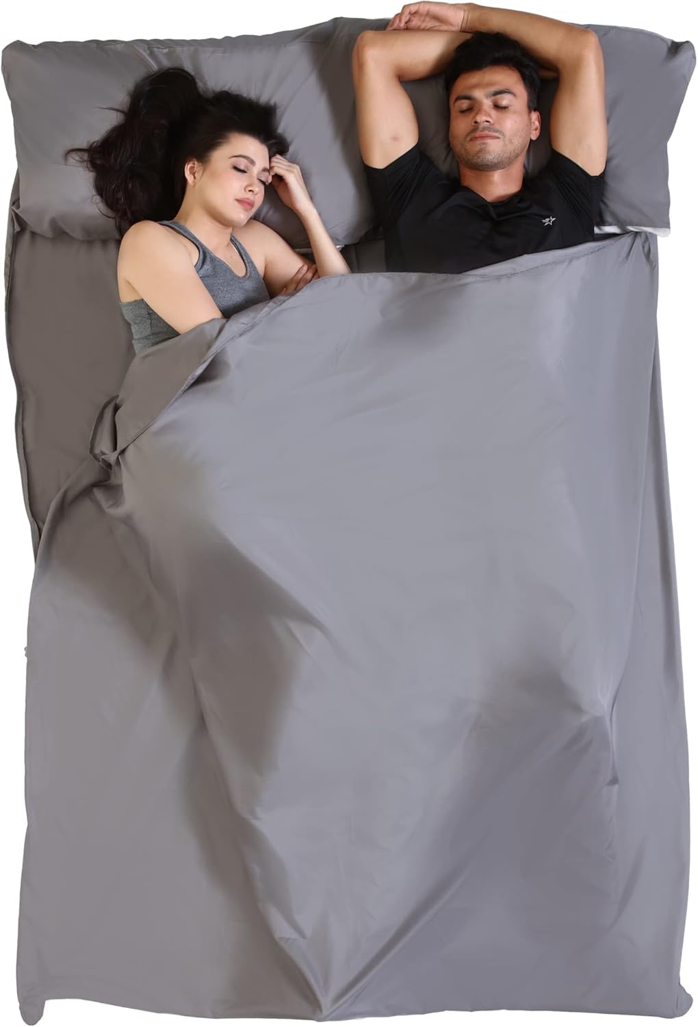 Tough Outdoors Sleeping Bag Liner - Adult Sleep Sack & Travel Sheets for Hotel - Travel Sleep Sack Backpacking & Camping - Sleeping Bag Liners - Hotel Bed Covering for Traveling
