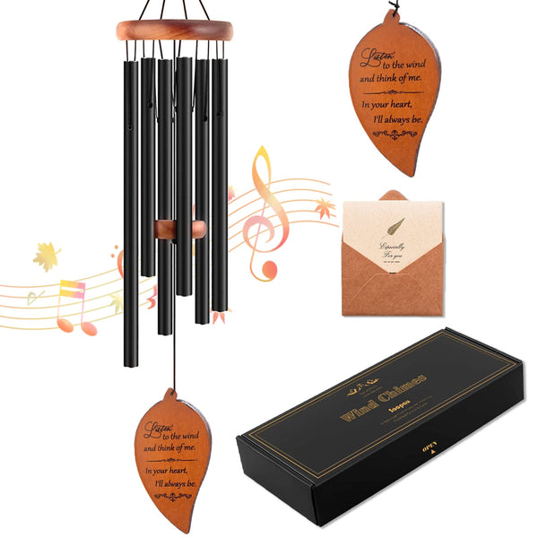 Soopau Memorial Sympathy Wind Chimes, Sympathy Gift Baskets in Memory of a Loved One Mother Father for Memorial/Bereavement/Condolence, 30