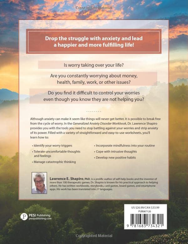 Generalized Anxiety Disorder Workbook: CBT Activities to Manage Anxiety, Cope with Uncertainty, and Overcome Stress