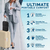 ComfiLife Ergo-Gel Airplane Seat Cushion – Travel Seat Cushion – Foldable, Portable Comfort