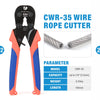 iCrimp Wire Rope Crimping Tool for Aluminum Loop Sleeve, Two Barrel Ferrule, Oval Sleeves, 3/64 in to 1/8 in, Swaging Tool Kit with Wire Rope Cutter