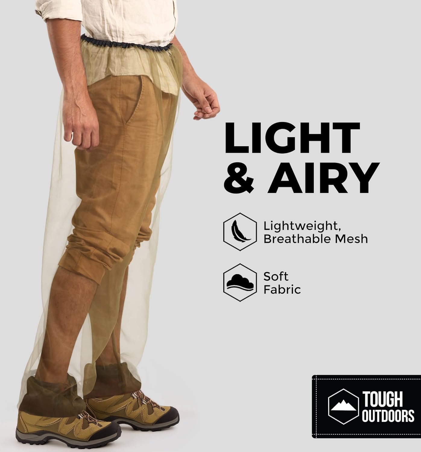 Tough Outfitters Mosquito Suit Jacket - Mosquito Repellent Clothing for Men & Women - Insect, Bug Proof Net Mesh Jacket for Gardening & Outdoor - Protection from Flies, Tick, Gnats