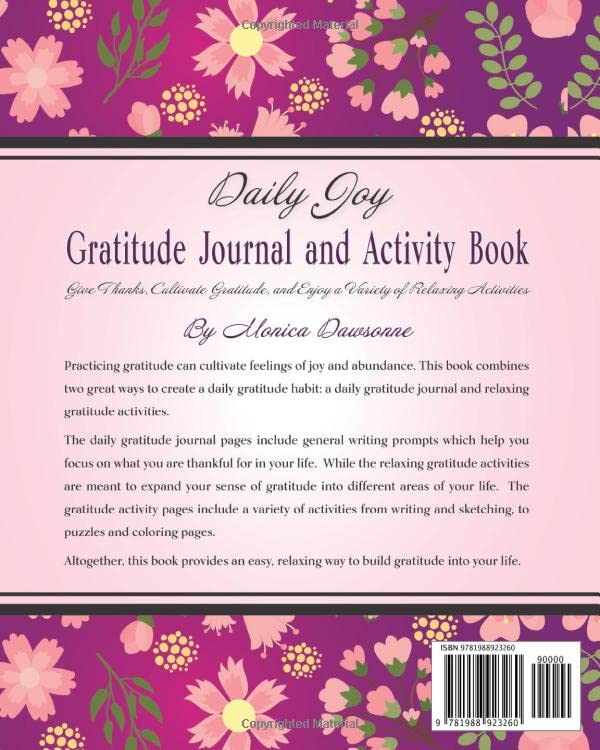 Daily Joy Gratitude Journal and Activity Book: Give Thanks, Cultivate Gratitude, and Enjoy a Variety of Relaxing Activities