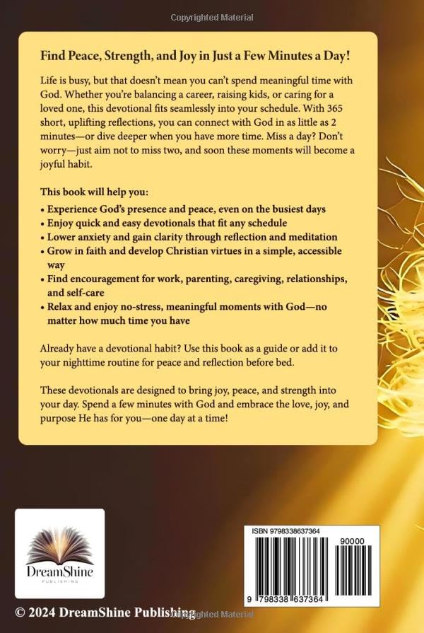 5-Minute Mini Devotions for Women to Live Life with Peace & Flourishing Faith: 365 Daily Devotional - Overcome Negative Thoughts & Overthinking, Stop the Spiral, & Rest in God-Centered Anxiety Relief