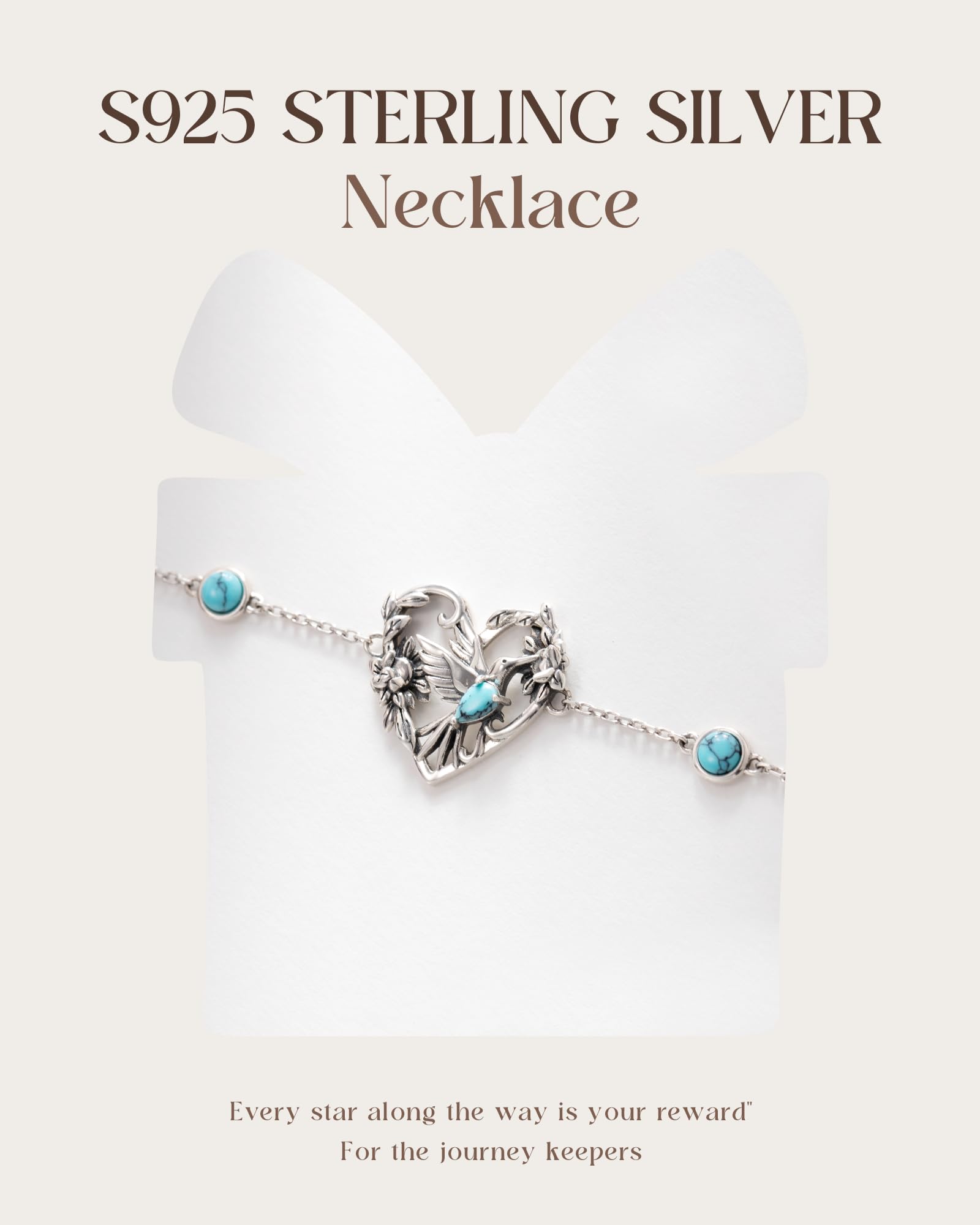 S925-Sterling-Silver Turquoise Dragonfly Sunflower/Hummingbird/Cross/Anchor Bracelet - Vintage Bohemian Bracelets Victorian Style Jewelry Christmas Birthday Gifts for Women (Hummingbird)
