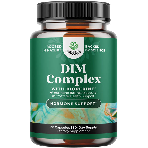 Pure DIM Supplement for Men with Bioperine - DIM Estrogen Blocker for Men for Hormone Balance & Prostate Health - Diindolylmethane Testosterone Complex with Broccoli Florets - 60 Count
