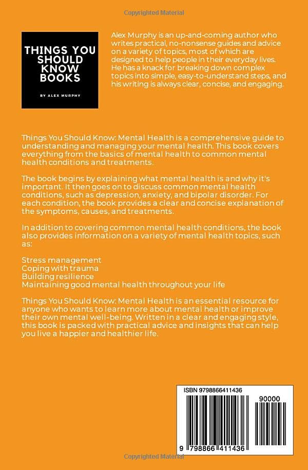 Things You Should Know: Mental Health