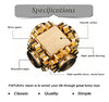 PAPUKA Pure Brass Cube Gears Linkage Anti-Anxiety Fidget Spinner Toy,Metal DIY EDC Meditation Break Bad Habits ADHD Finger Spinning Toy for Kid and Adults High Speed Precision Brass Material