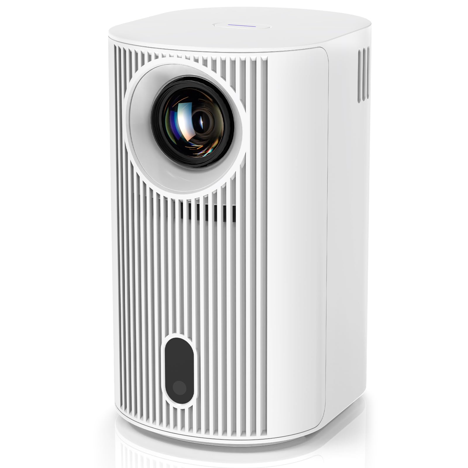 Projector 4K with WiFi and Bluetooth, Portable Projector with Sensorless Auto Focus, Outdoor Movie Projector 120'' Screen Compatible with HDMI/USB/Smartphone/PC/Laptop