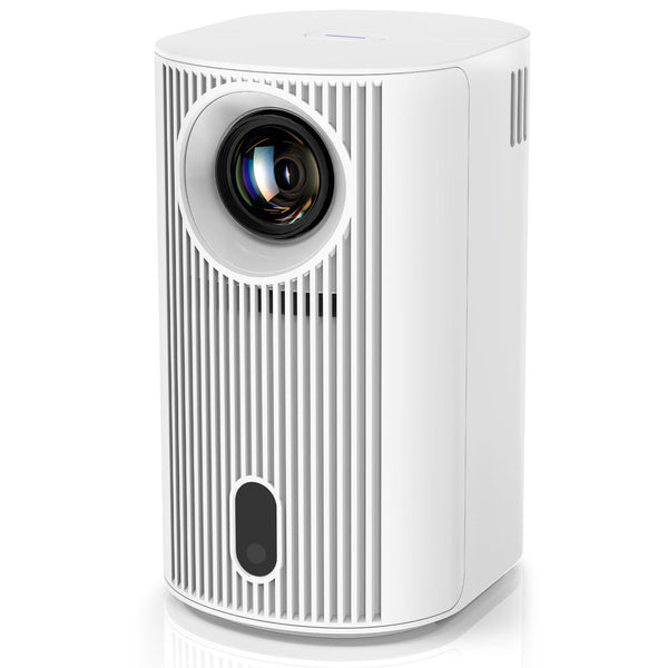 Projector 4K with WiFi and Bluetooth, Portable Projector with Sensorless Auto Focus, Outdoor Movie Projector 120'' Screen Compatible with HDMI/USB/Smartphone/PC/Laptop