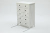 DWVO White Dresser, 5 Chest of Drawer Dresser, Modern Tall Nightstand with Deep Drawers, Organizer Drawers