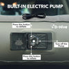 D-Hive SUV Air Mattress, Ultra-Thick Material Extra-High Car Air Mattress, SUV Mattress for Toyota 4runner, Car Mattress w/Built-in Pump Inflatable Car Air Mattress Grey