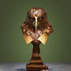 suruim Pure Copper Bald Eagle Statue Luxury Brass Home Decor Gold Sculpture Bird Decorations for The Home, Office, Study Collectible Artwork, Gift for Eagle Lovers (Brass)