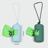 Dog Poop Bag Holder, Smooth Dispensing Poop Bag Holders for Leashes,Poop Bags Dispenser for Dogs,Lightweight Plastic Dispenser with Elastic Loop (only green holder)