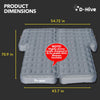 D-Hive Car Mattress - New X Style! Unbeatable Durability SUV Air Mattress for Car Camping, Durable Extra Thick Oxford Fabric, Quick Easy Set-Up w/Electric Pump, Car Bed Mattress, Grey