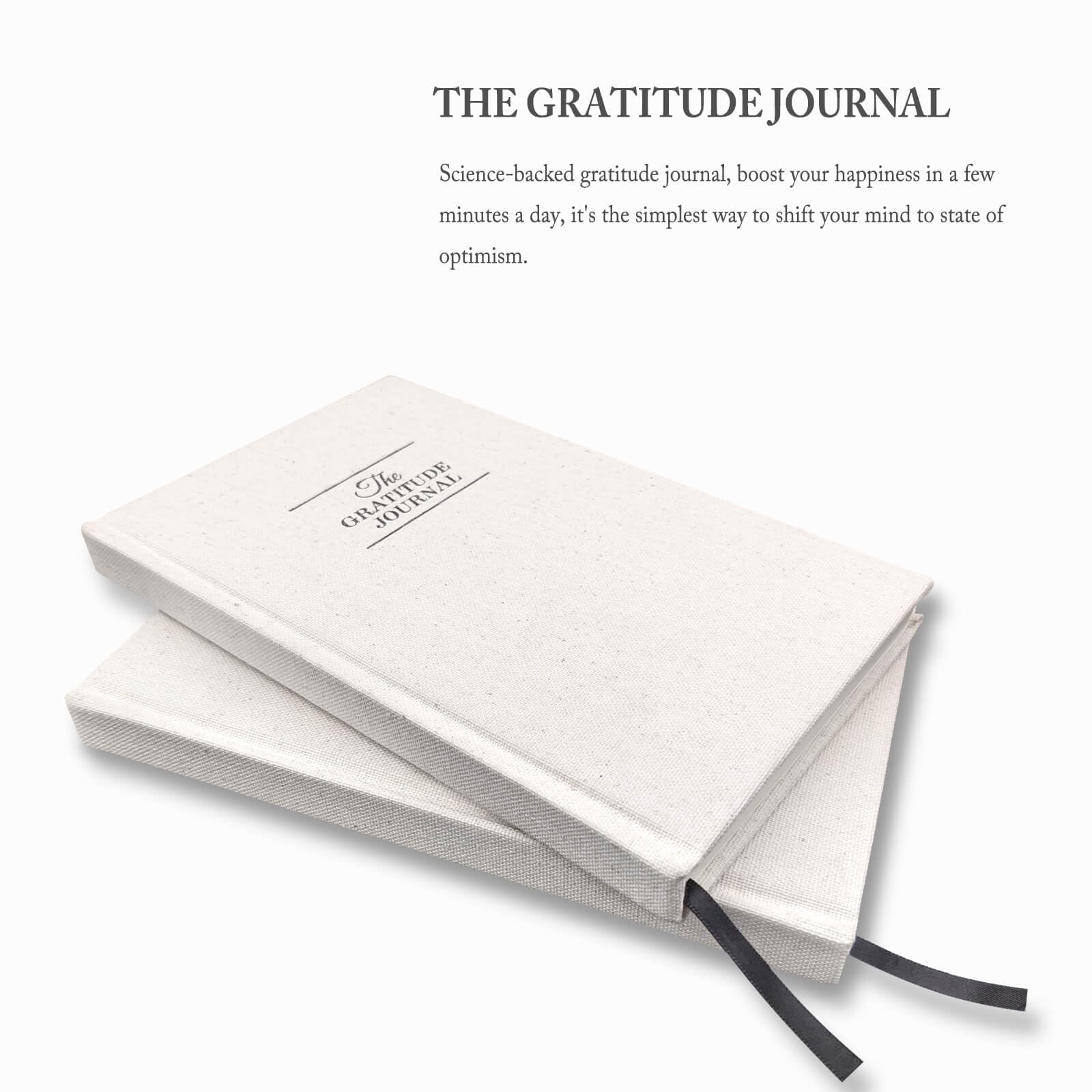 The Gratitude Journal for More Happiness, Optimism, Affirmation & Reflection - An Effective Manifestation Guide Journal, Undated Daily Journals for Women & Men (Beige)