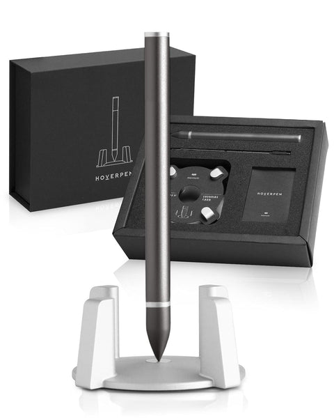 novium Hoverpen - Luxury Pen for Men & Women, Vertically Standing Executive Ballpoint Pen with Top Grade Free-Flowing Ink Refill, Metal Made, Unique Gifts, Luxury Pen for Men, Mens Gifts Ideas