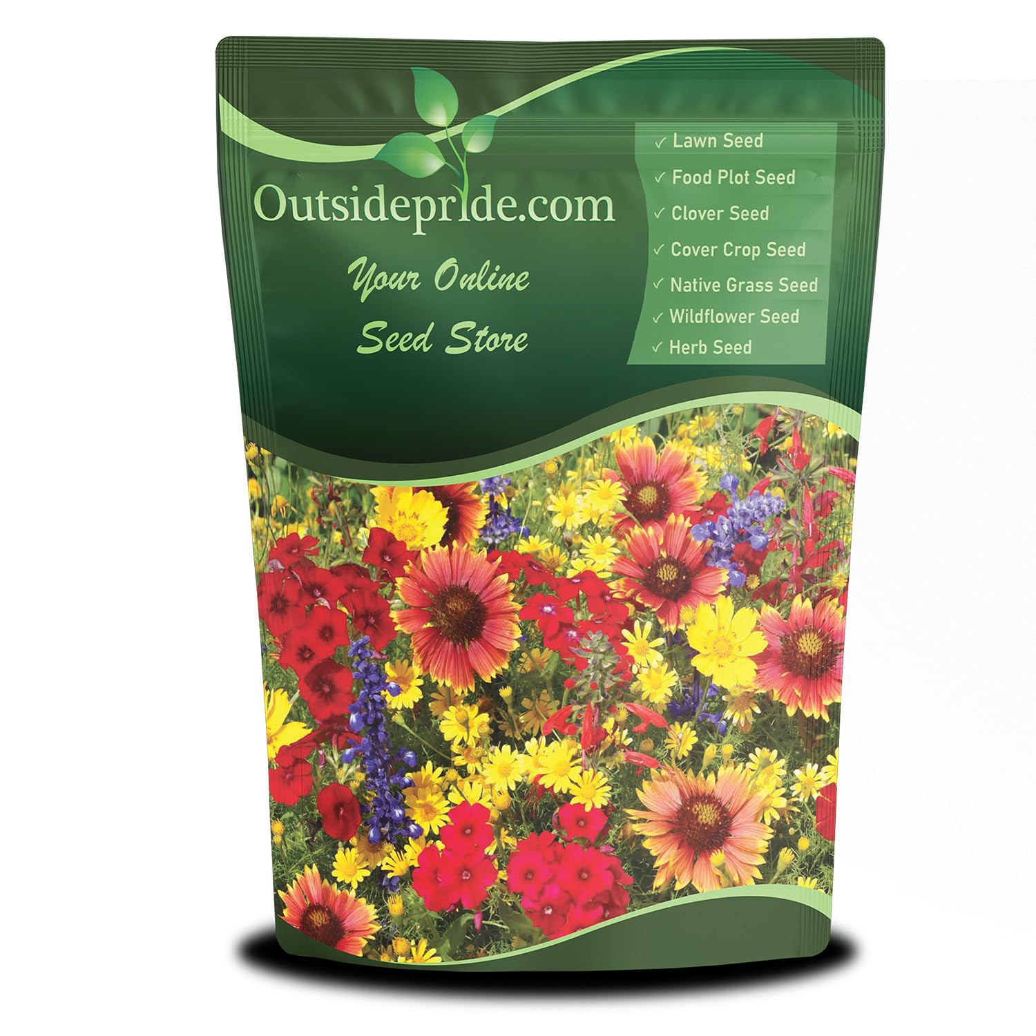 Outsidepride Texas & Oklahoma Wildflower Seed Mix - 1/4 lb Drought-Tolerant, Blend of Annual & Perennial Flower Seeds for Vibrant, Pollinator-Friendly Gardens, Thrives in Full Sun & Well-Drained Soil