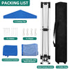 YITAHOME 10x10 Pop Up Canopy with 4 Removable Sidewall, Easy Set-Up Portable Canopy Tents for All Season Wind Gazebo with Roller Bag for Camping Wedding Patio Parties Beach Commerce, Blue