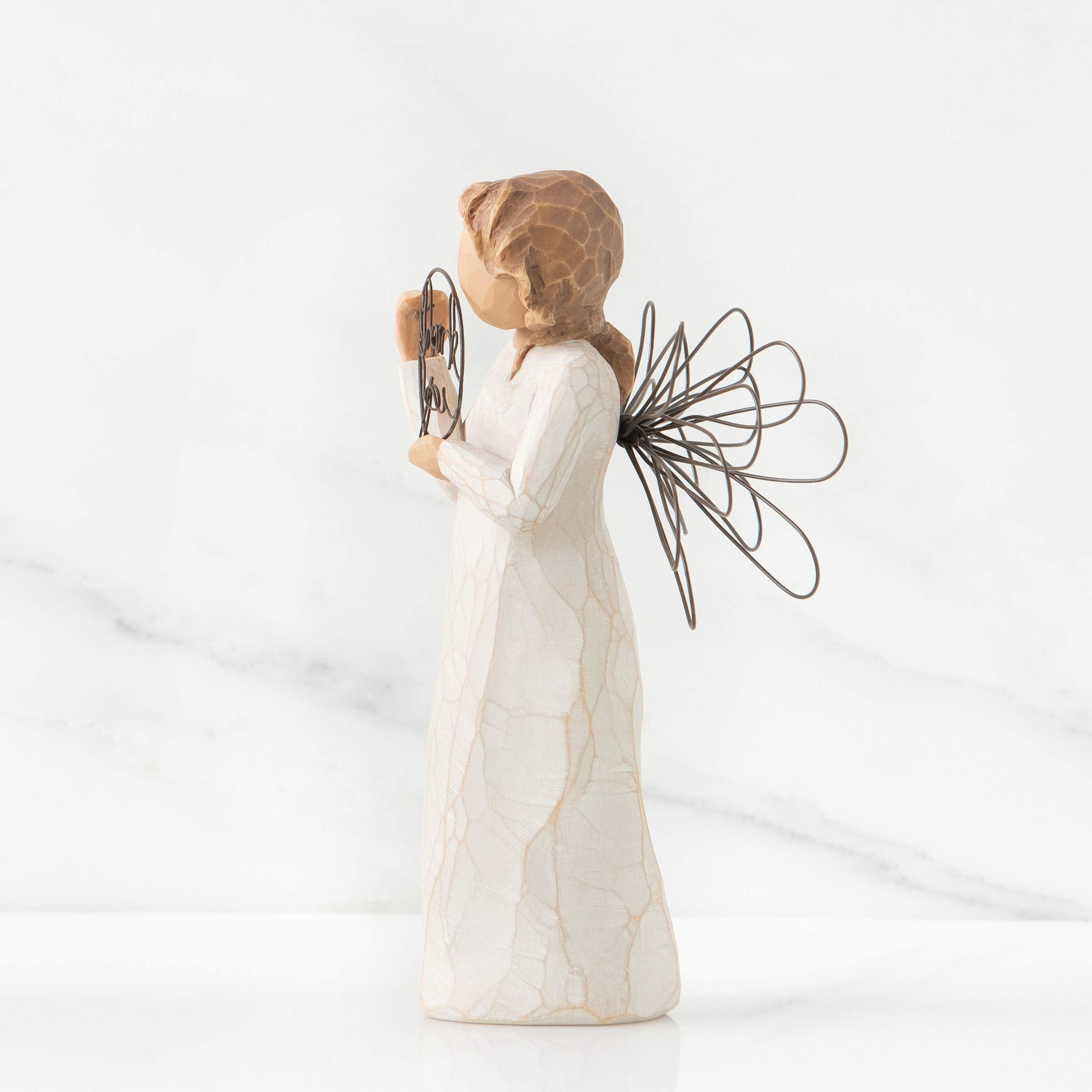 Willow Tree Just for You Angel, with Sincere Thanks, A Gift to Express Appreciation and Thankfulness for Teachers, Volunteers, Donors, Caregivers, Friends, Sculpted Hand-Painted Angel Figure