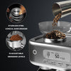 GarveeHome Semi-Automatic Espresso Machine, Coffee Machine with Grinder and Steam Milk Frother, LCD Smart Screen Espresso Maker with 78 Oz Removable Water Tank for Cappuccinos and Lattes