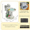 Vlyrofea Solar Angel Garden Sculpture with Color - Changing Lights,Resin Garden Outdoor Decorations Figurine with Birds,Frog & Mushroom for Home,Yard,Patio,Balcony,Lawn - Unique Housewarming Gifts