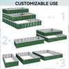 YITAHOME 4x4x2FT 3 Tiers Large Raised Garden Bed, 3 Installation Methods for DIY Outdoor Metal Patio Planter Box with Gloves and Reinforced Frame for Deep-Rooted Plants Vegetables Flowers (Green)