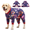 LovinPet Dog Clothing, Navy Berries Print, Large Weimaraner Jammies, Weimaraner Protective Clothing, Lightweight Pullover Dog Pajamas, Full Coverage Weimaraner Pajamas/XL