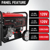 PowerSmart 459CC Gas Powered Outdoor Generator, 12000 Peak Watt for Home Use, Electric Start generator for Camping with Electric Start, Transfer Switch Ready 20A & 30A & 50A Outlets