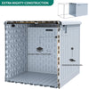 YITAHOME 230 Gallon Double-Wall Deck Box with Divider & Side Handles, Outdoor Large Storage for Patio Furniture Cushions, Garden Pool Accessories, Water Resistant & Lockable