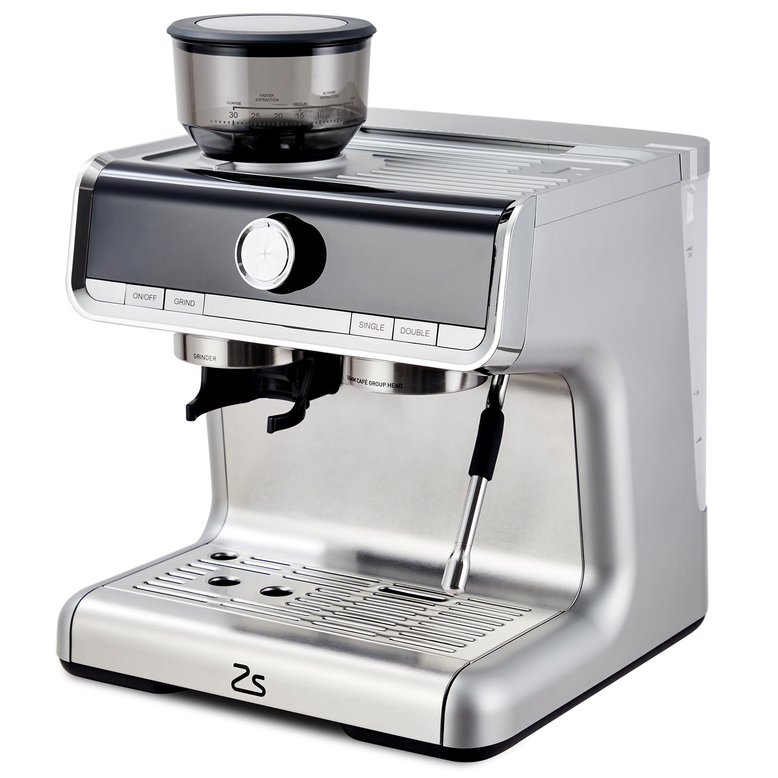 GarveeTech 20 Bar Espresso Machine, Semi-Automatic Espresso Maker with Bean Grinder and Milk Frother Steam Wand, Home Barista Coffee Machine for Macchiatos/Cappuccino/Latte, Gift for Mom Dad