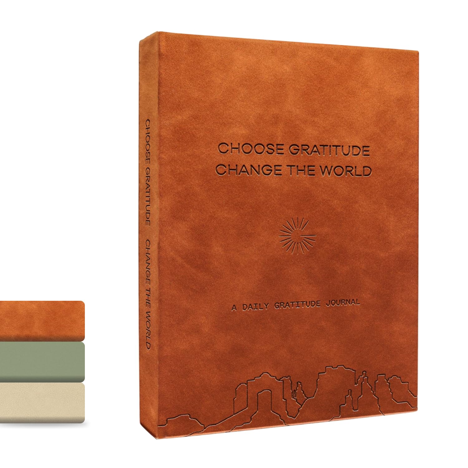 Gratitude Gifted 5-Minute Guided Gratitude Journal for Men & Women – Daily Gratitude Prompts, Mindfulness & Self-Care, Leather Bound Hardcover, Undated, Simple Journal to Foster Happiness & Positivity