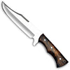 WARIVO KNIFE Handmade D2 Steel 14 Inch Full Tang Bowie Knife with leather sheath, Hunting knife with Wood Handle used for Bushcraft, Outdoor, Camping, Survival