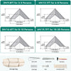 YITAHOME Canvas Bell Tent Cotton Canvas Yurt Tent 4 Season Waterproof Glamping Tents w/Stove Jack for Family Camping Outdoor Hunting Party (6M/20FT)