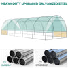 YITAHOME 26'x10'x6.5' Greenhouses Heavy Duty Large Greenhouses Walk in Green Houses Tunnel Green House Outdoor Gardening Upgraded Galvanized Steel Ropes Zipper Doors, White