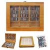 Xezacoi Anxiety Relief Bookshelf Decor - Handcrafted Mini Bookshelf with 300+ Unique Miniature Books - Stress-Relieving Gift for Book Lovers, Office & Home Décor