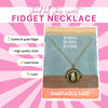 Smartass & Sass Gold Spinning Fidget Necklace – Pineapple-Inspired Motivational Jewelry – Funny Anxiety Relief Necklace – Stylish Fidget Pendant for Stress & Focus