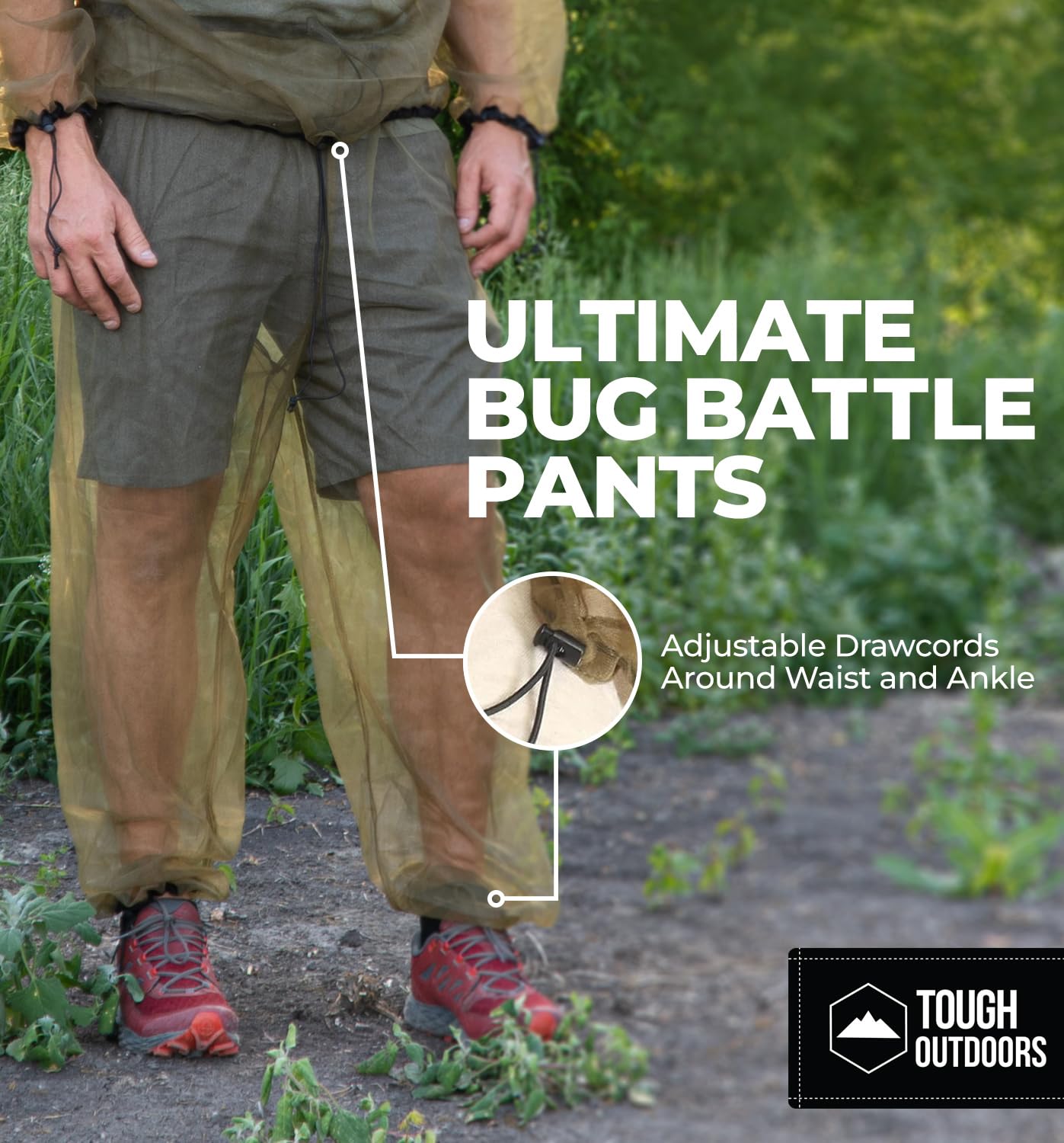 Tough Outfitters Mosquito Suit Jacket - Mosquito Repellent Clothing for Men & Women - Insect, Bug Proof Net Mesh Jacket for Gardening & Outdoor - Protection from Flies, Tick, Gnats