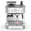 Acekool Espresso Coffee Machine, Espresso Maker with Milk Steamer, 77 oz Water Tank, Stainless Steel Coffee Machine with Milk Frother for Latte, Cappuccino, Macchiato, Small Espresso Grinder, 15 Bar